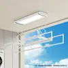 Tendedero Eléctrico para Ropa con Iluminación LED de Pantalla Completa Ultra Fina, Tendedero Inteligente para Balcón de Elevación y Carga, Hecho a Medida para el Hogar
