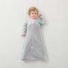Saco de Dormir para Bebé Envoltura de Piernas Algodón Aire Doble Capa Grosor Medio Primavera Otoño Invierno Recién Nacido Bebé Saco de Dormir Anti-Susto Edredón Transpirable Anti-Patadas