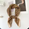 Lenço Quadrado de Seda Retrô Coreano com Estampa Paisley e Toque de Luxo, Combinado com uma Camisa, Lenço Quadrado Versátil para Cintura, Xale, Protetor de Pescoço