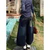 Shorts de Mezclilla Camuflaje Patchwork Bordado Estilo Americano de Talla Grande para Mujer, Verano Sueltos Versátiles de Pierna Ancha Cortos de Moda
