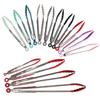 Pinza para alimentos de silicona pinza para pan de acero inoxidable pinza para barbacoa coreana silicona resistente a altas temperaturas pinza para alimentos de acero inoxidable venta al por mayor