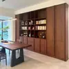 Armario de Madera Maciza, Armario Compuesto Estilo Europeo Nuevo Estilo Chino Estilo Antiguo, Decoración de Villa, Vestidor, Armario de Madera Natural