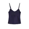 Camisola de Ganchillo Hueco Tejida para Mujer 2025 Otoño Chica Caliente Francesa Ajuste Delgado Elástico Top Interior Adelgazante