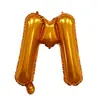 Globos de Papel de Aluminio de 16 pulgadas, Letras A-Z, Color Naranja, 26 Letras (Versión estadounidense) Soporte para varios conjuntos de combinaciones de globos de papel de aluminio