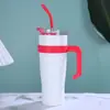 Fábrica de Origen Taza de Coche con Asa de 40 oz Acero Inoxidable Gran Capacidad Aislada al Vacío con Popote Taza de Hielo para Coche