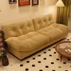 Sofá nube para sala de estar en casa, sofá perezoso de moda para apartamentos de alquiler, sofá pequeño de tela, sofá de línea recta para dormitorio
