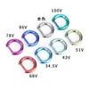 Aretes de Titanio F136 Aleación G23 de Aguja Recta Forma de D Tachuelas para Lóbulo de la Oreja Anillo Liso para Nariz Labio Puños para Oreja Piercing Geométricos
