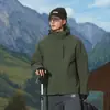Chaqueta de tres en uno estilo Bo Xi para exteriores, ropa de trabajo personalizada para protección forestal, cortavientos, impermeable, ropa de chaqueta para montañismo al aire libre