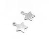Colgante de estrella de cinco puntas con patrón de acero inoxidable transfronterizo, etiqueta dorada, pulsera, collar, cadena de cola, etiqueta, accesorios de joyería DIY