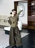 Conjunto Casual de Primavera y Otoño para Niñas 2026 Nuevo de Moda Cardigan para Niña Pequeña y Pantalones de Cuadros de Pierna Ancha Conjunto de Dos Piezas