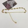 Cadena de Cintura Cinturón Decorativo Delgado para Mujer Sencillo Vestido Plata Estilo Étnico Cadena de Hierro Oro Cinturón Pequeño Cinturón para Falda