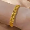 Popular Transfronterizo Moda Europea y Americana Pulsera de Cuatro Hojas de Doble Fila Oro Arena Duradera Lujo Ligero Nicho Bestseller de Amazon