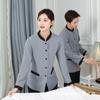 Limpeza de Roupas Manga Longa Quarto de Hotel Propriedade Hospitalar Roupas de Trabalho Primavera e Outono Limpeza Uniforme de Senhora Verão Manga Curta