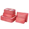 Set de Bolsas de Almacenamiento, Almacenamiento de Ropa, Bolsa de Almacenamiento para Viaje, Set de 6 Piezas, Organización y Almacenamiento, a Prueba de Polvo, Almacenamiento Portátil