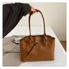 Bolso de Hombro Retro Elegante con Hombro Agrietado para Mujer 2025 Primavera Nuevo Maletín de Oficina Bolso Cruzado Casual de Moda