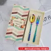 Creativo Titanio Plateado Portátil Vajilla Hotel Regalo Vajilla Juego Cuatro Piezas Cuchillo y Tenedor para Steak