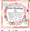 Pulsera trenzada de corazón de cebra rosa de 8 mm para voleibol y fútbol, pulsera de cordón elástico, venta al por mayor en Amazon