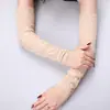 Guantes de Protección Solar de Verano al por Mayor para Fabricantes Mangas de Encaje Helado Mangas para Brazos de Conducción Mangas Falsas Largas Puños Decorativos