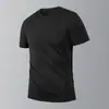 Camiseta Nueva de Secado Rápido para Hombre Talla Grande Seda de Hielo Manga Corta Moda Tendencia Camiseta Sensación de Hielo Ropa Deportiva para Correr Fitness