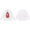 Suministro al por mayor de sudadera con cuello redondo de peso pesado de marca de moda de comercio exterior BAPE cabeza de mono, chaqueta de manga larga de tiburón, 13 sudaderas para hombre