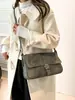 Bolsa de Nicho Estilo Coreano Transfronteriza para Mujer Invierno 2025 Estilo Retro Bolso de Hombro Casual Bolso Pequeño Cuadrado Casual Bolso Cruzado