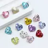 Corazón de Cristal Dongzhou Corazón Gordo Geométrico 6*5.3 Corazón Hecho a Mano Accesorios para Uñas DIY Pedrería para Uñas Diamante de Imitación 4815