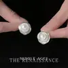 Pendientes vintage de luz antigua, tridimensionales, con volantes, geométricos, redondos, artísticos, de moda, de alto temperamento