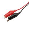 Cable de prueba de potencia con conector banana de 4 mm a pinza de cocodrilo, pinza de cocodrilo, cable rojo y negro de 2 conectores a 2 pinzas, 1 metro