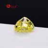 Coração Personalizado 4K Corte Flor de Gelo Quebrado Brilhante Torneiro Cor Clara Amarelo Ganso 7a8a Pedra Artificial CZ Diamante Branco Zircônia