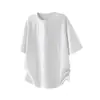 Yidao Vintage 2026 Verano Nueva Tendencia Retro Rayas Jacquard Texturizada Manga Corta para Hombre Suelta Camiseta de Media Manga