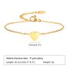 Pulseira de aço inoxidável 26 letras em inglês dourada feminina moda personalidade acessórios letras opcionais BR-1438