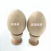 Huevo de Pascua de simulación de madera DIY graffiti huevo pintado a mano Juguete de pintura de madera para Casa de Juego de Niños