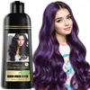 Shampoo Tintura de Cabelo Preto Mais Vendido Transfronteiriço Oem Personalizado com Rótulo em Inglês para Escurecimento de Cabelos Grisalhos Corante Vegetal