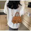 Bolso Pequeño Retro Texturizado para Mujer, Nuevo Bolso de Mano de Estilo Coreano Moderno, Bolso Cruzado de Hombro Sencillo y a la Moda al por Mayor