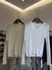 Fábrica de Suéteres Dalan Source Suéter de Punto Otoño e Invierno Cuello en V Cintura Acanalada Ajustable para Mujer, Top de Manga Larga Ajustado