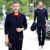 Chaqueta de Traje de Primavera para Papá Traje para Hombres de Mediana Edad y Mayores 50 Abuelo 60 Chaqueta de Primavera y Otoño para Papá