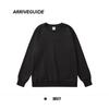 Sudadera Holgada para Hombre Ag300G Cuello Redondo Color Sólido Manga Larga Tejido de Doble Cara Estilo Casual Al Por Mayor en Stock con Diseño de Bloques de Color