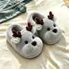 Pantuflas de Algodón para Bebé Otoño Invierno Unisex Niños Pequeños Interior Hogar Pantufla de Algodón Talón Cerrado Más Terciopelo Cálido Zapatos de Algodón Peludos para Niños