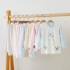 Ropa Interior de Bebé Algodón Puro Ropa de Otoño Pantalones Largos Bebé Hombre y Mujer Cárdigan Base Traje Cálido Algodón Cómodo Casual Ropa para el Hogar