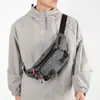 Bolso de Pecho Moderno y Tendencia, Bolso de Hombro Portátil Multifuncional para Almacenamiento al Aire Libre en la Calle, Riñonera Deportiva Versátil Casual para Ciclismo