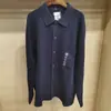 Cardigan de Tricô com Gola Camisa Canelado Masculino e Feminino Suéter Jaqueta Suéter Novo Outono e Inverno 2025 Top 478550
