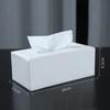 Caja de Pañuelos de Cuero Creativa para Hotel al por Mayor Simple Hogar Oficina Regalo Caja de Pañuelos Restaurante Hotel Caja de Pañuelos de Papel Impresión