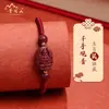 2026 Ano do Cavalo Pulseira de Fio Vermelho e Cinábrio Zodíaco Rato, Boi, Coelho Ano de Nascimento Pulseira de Buda Pulseira de Fio Vermelho Trançado