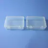 Caja de Almacenamiento de Plástico Transparente Multifuncional Rectangular con Cerradura para Escritorio, Cajón, Papelería