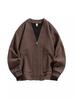 Chaqueta ligera de estilo coreano para hombre, otoño e invierno de 2024, diseño simple y holgado, camisa de punto de nicho de alta calidad