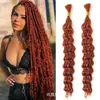 Trança Boho Europeia e Americana Onda Profunda Fibra Sintética Crochet Extensões de Cabelo para Trança Onda Profunda Temu Venda Quente