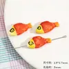 Contas Cerâmicas Criativas de Peixe Pequeno Pintadas à Mão Contas de Cordão Artesanais Contas Soltas Pulseiras Brincos Pingentes DIY Acessórios para Joias