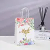Bolsa de papel kraft dorada para Amazon transfronterizo, bolsa de mano para tienda de ropa, bolsa de papel para embalaje de regalo cosmético, en stock