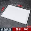Bandeja de plástico rectangular para habitación de hotel, bandeja nórdica para té, bandeja para tazas de agua, bandeja para guardar artículos de tocador, bandeja para uso comercial