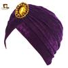 Otoño e Invierno Diamante Dorado Franela con Capucha Terciopelo Dorado Sombrero Indio Bolso Plegable con Capucha TJM-21K